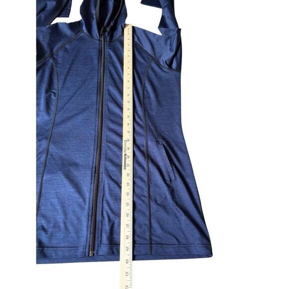 Ruby Ribbon Full Zip Hang Out Hoodie Size L Large Navy Blue - Picture 6 of 12